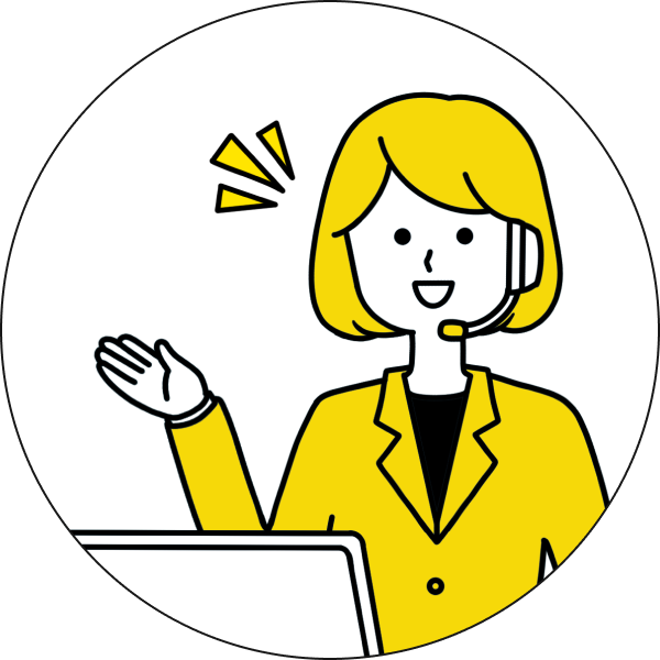 提案する女性のイラスト